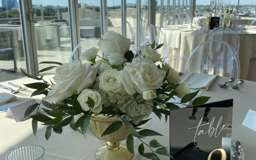 Black & Gold Acrylic Table Numbers